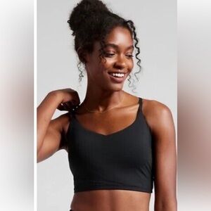 NWT Athleta Black Ventura Crop Bikini Top Sz Large 
Swim/vacation